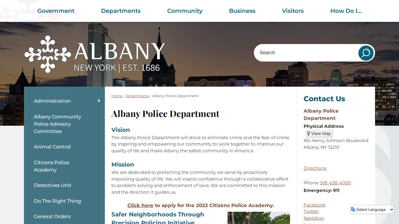 Albany Police Department | Albany, NY